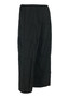 Side of the Kuro Textured Cropped Pants style SP-3829 from Kozan