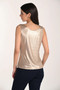 Back of the Metallic Gold Knit Tank style 266337 from Frank Lyman