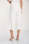 Back of the Cropped Wide Leg Culottes style 261113 from Frank Lyman in the color off-white