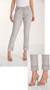 Front of the Rhinestone Cuff Jeans style 266594 from Frank Lyman in the color grey
