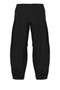 Front of the Cropped Wide Fit Pants style GR-3675 from Kozan in the color black