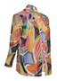 Side of the Leaf Print Mesh Cardigan style SH-2825 from Kozan in the multicolor print