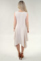Back of the Handkerchief Hem Tank Dress style 357 from Michael Tyler in the color sand
