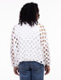 Back of the Bandana Weave Pullover Top style 5748 from Shannon Passero in the color white