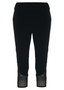 Front of the Vissi Mesh Capri Leggings style NW-31014 from Kozan in the color black