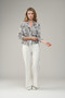 Front of the Silky Suede Zebra Jacket style BCJ1833PRA from Insight in the colors black and white