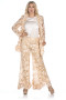 Front of the Golden Bloom Palazzo Pants style GBL-007 from Kokomo