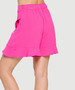 Back of the Air Flow Ruffle Skort style S1875AF from Last Tango in the color berry