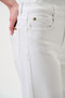 Close up of the Classic Wide-Leg Stretch Jeans style 251968XCO from Joseph Ribkoff in the color white