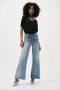 Front of the Classic Wide-Leg Stretch Jeans style 251968CO from Joseph Ribkoff in the color light blue