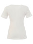 Back of the Be Yourself Blingy Tee style 26120 from Dolcezza in the color white