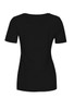 Back of the Classic V-Neck Tee style 26501 from Dolcezza in the color black