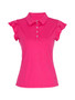 Front of the Flutter Sleeve Top style 36505 from Dolcezza in the color fuchsia
