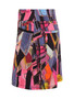Side of the Baisti Print Skort style 36292 from Dolcezza in the multi print