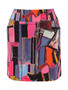 Front of the Baisti Print Skort style 36292 from Dolcezza in the multi print