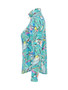 Side of the Half Moon Morning Long Sleeve Zip Jacket style 36263 from Dolcezza in the multicolor print