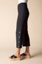 Side of the Monterey Button Capri Pants style 20564 from Habitat in the color black