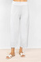 Front of the Stonewash Knit Flood Pants style 31567 from Habitat in the color white