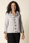 Front of the Crinkle Crepe Floral Mix Luna Jacket style 21648 from Habitat in the Willow print