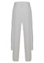 Back of the Crinkle Tom Pants style CV-3989 from Kozan in the color white