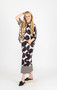 Front of the Polka Dot Wide Leg Cropped Pants style FC261224 from Fashion Concepts in the multicolor print