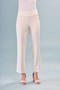 Front of the Solid Modern Bootcut Scuba Pants style BCP8909MBA from Insight in the color white