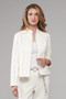 Front of the Mesh Insert Faux Vegan Leather Jacket style BCJ4736 from Insight in the color coconut