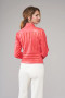 Back of the Mesh Insert Faux Vegan Leather Jacket style BCJ4736 from Insight in the color coral