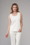 Front of the Studded Tank Top style BCT7609A from Insight in the color white