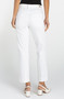 Back of the Kennedy Crop Straight With Pearl Trim style LM3159Q31 from Liverpool Jeans in the color white