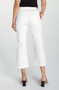 Back of the Hannah Crop Flare W/ Wide Hem And Slit style LM4727WPD from Liverpool Jeans in the color white diamond