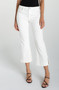 Front of the Hannah Crop Flare W/ Wide Hem And Slit style LM4727WPD from Liverpool Jeans in the color white diamond