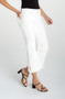 Side of the Hannah Crop Flare W/ Wide Hem And Slit style LM4727WPD from Liverpool Jeans in the color white diamond