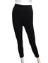 Front of the Bamboo Leggings from Pure Essence in the color black