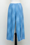Front of the Front Seam Wide Cropped Pants style 232 from Vine Street in the color denim