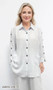 Front of the Button-Up Blouse with Pockets style AM656 from Creation in the color white