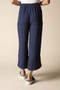 Back of the Jacquard Rayon Crop Pant style 30767 from Habitat in the color navy