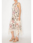 Side of the Leopard Floral Print Lace Dress style 4609 from Origami
