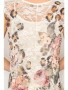 Close up of the Leopard Floral Print Lace Dress style 4609 from Origami