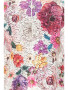 Close up of the Glam Sequins Floral Print Lace Blazer style 4800BG from Origami in the beige purple print