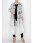 Front of the Rock-n-Roll Sequins Duster with Tulle Skirt style 4769 from Origami in the color silver