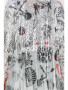 Close up of the Rock-n-Roll Sequins Duster with Tulle Skirt style 4769 from Origami in the color silver