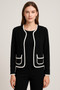 Front of the CoCo Jacket style J13021 from Eva Varro in the color black