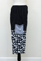 Side of the Polka-Dot Crinkle Pants style 243 from Vine Street in the color black