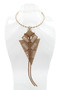 Glitter Gold-Tone Twist Wire Necklace SKU 30719 from Jeff Lieb