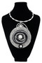 Silver Sequins Twist Wire Necklace SKU 30721 from Jeff Lieb