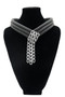 Silver Chain Link Rubber Necklace SKU 30726 from Jeff Lieb