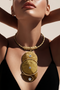 Gold-Tone Statement Twist Wire Necklace SKU 30731 from Jeff Lieb