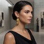 Gold-Tone Pendant Earrings SKU 30732 from Jeff Lieb