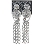 Silver Spiral Chain Link Stud Earrings SKU 30749 from Jeff Lieb